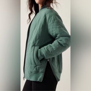 Athleta Women's Green Quilted Jacket